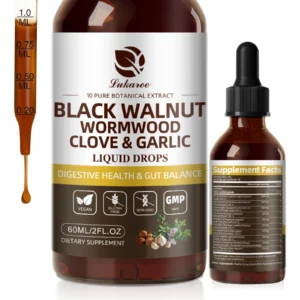 Lukaree 60ML Black Walnut Drop with Wormwood Clove & Garlic Support Digestion