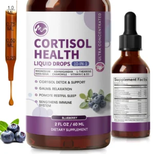 MINCH Cortisol Supplement Liquid Drops, 10-in-1