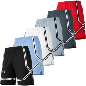 Men's 5-Pack Lightweight Breathable Mesh Shorts