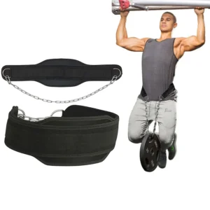 Weight Lifting Dip Belt Neoprene Back Gym Belt