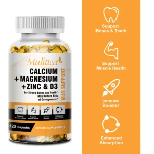 Calcium Magnesium Zinc Capsules with Vitamin D3