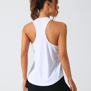 Solid Color Racerback Tank Top Women